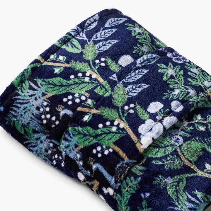 Rifle Paper Co. - Wholesale Travel Blanket - Peacock Travel Fleece Blanket4