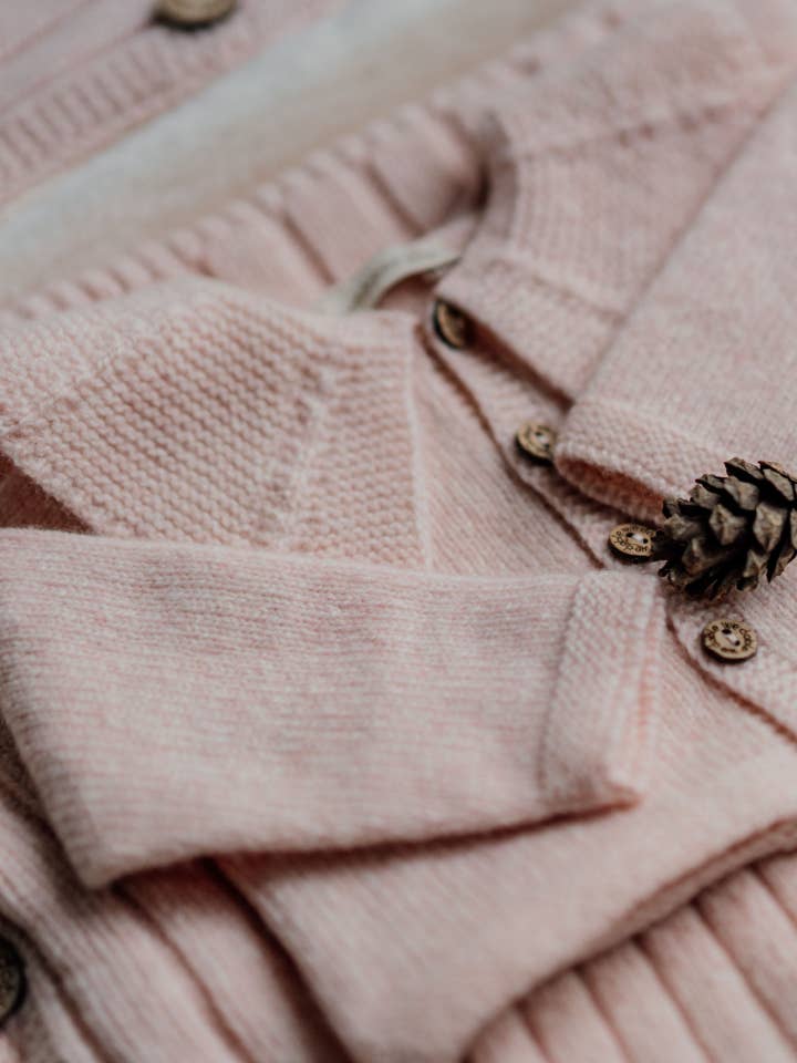 Wedoble: sustainable children's fashion - Wholesale Jacket - Baby - Cardigan knitted in merino wool | LITTLE TEDDY BEAR