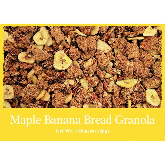Maple Banana Bread Granola for wholesale by Maple Nut Kitchen