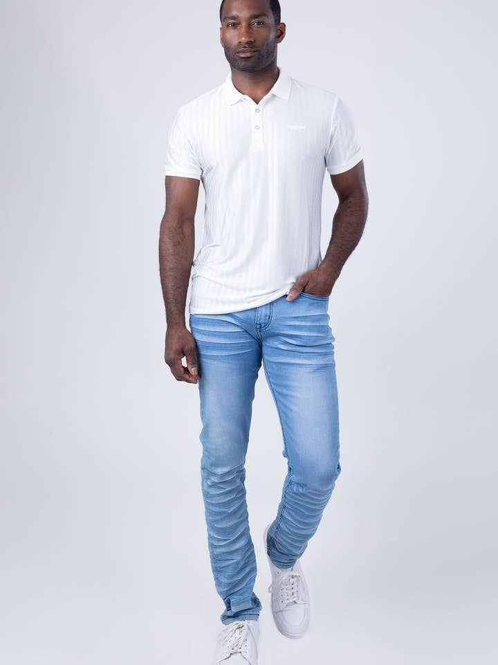 BARABAS - Wholesale Jeans - Men's - Men's Crumpled Effect Premium Denim Jeans 4JE143