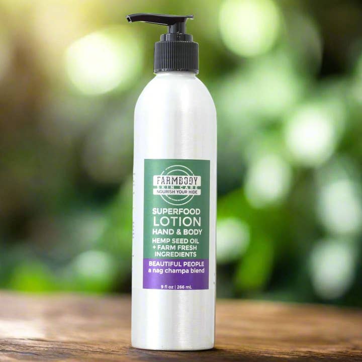 Superfood Hampalotion med Getmjölk för wholesale av Farmbody Skin Care