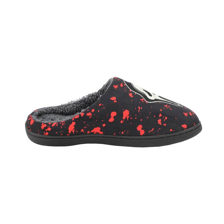Bioworld Merchandising - Wholesale Slippers - Unisex - Ghostface Mask & Blood Splatter Adult Black Scuffs5