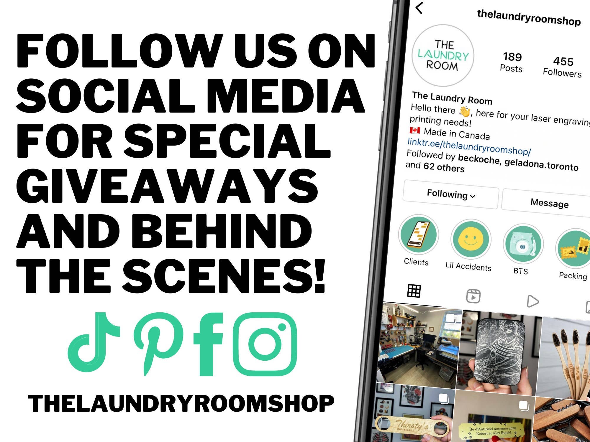 The Laundry Room Shop - Wholesale Muurdecoratie met tekst - Gepersonaliseerd gegraveerd Lamacoïd plastic bord - kantoor, badkamer, servicekamer, adres, slaapzaal, bureau, meerdere maten - past op houders8