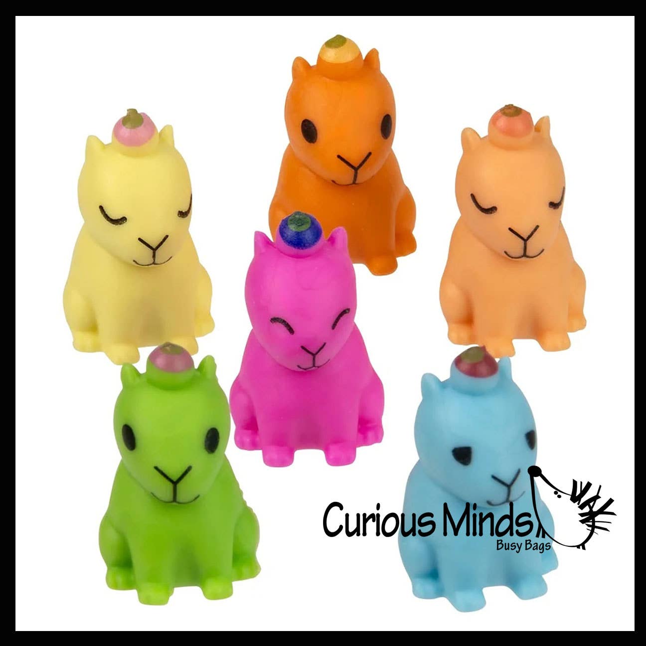 Curious Minds Toys - Wholesale Figurine Toy - Kids - 1 Colorful Tiny Capybara Figurines - Mini Toys - Small Novel4