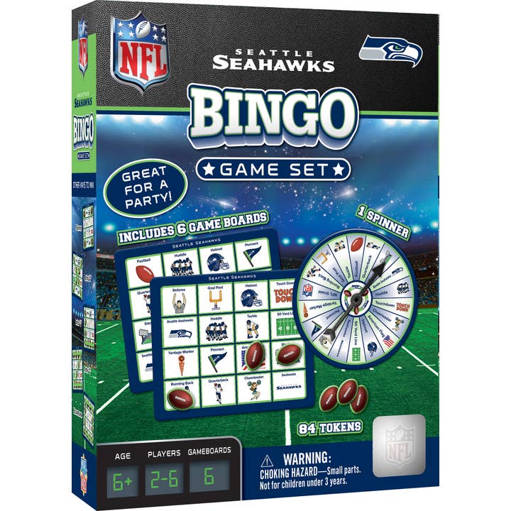 Jeu de Bingo NFL des Seahawks de Seattle pour la vente par Masterpieces Puzzles