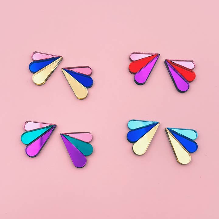 Armance Mirror Stud Earrings for wholesale by Studio Annette