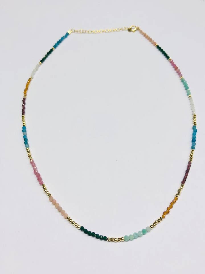 Collar Atracción Aguamarina | Plata 925 para venta al por mayor de DEMARCA