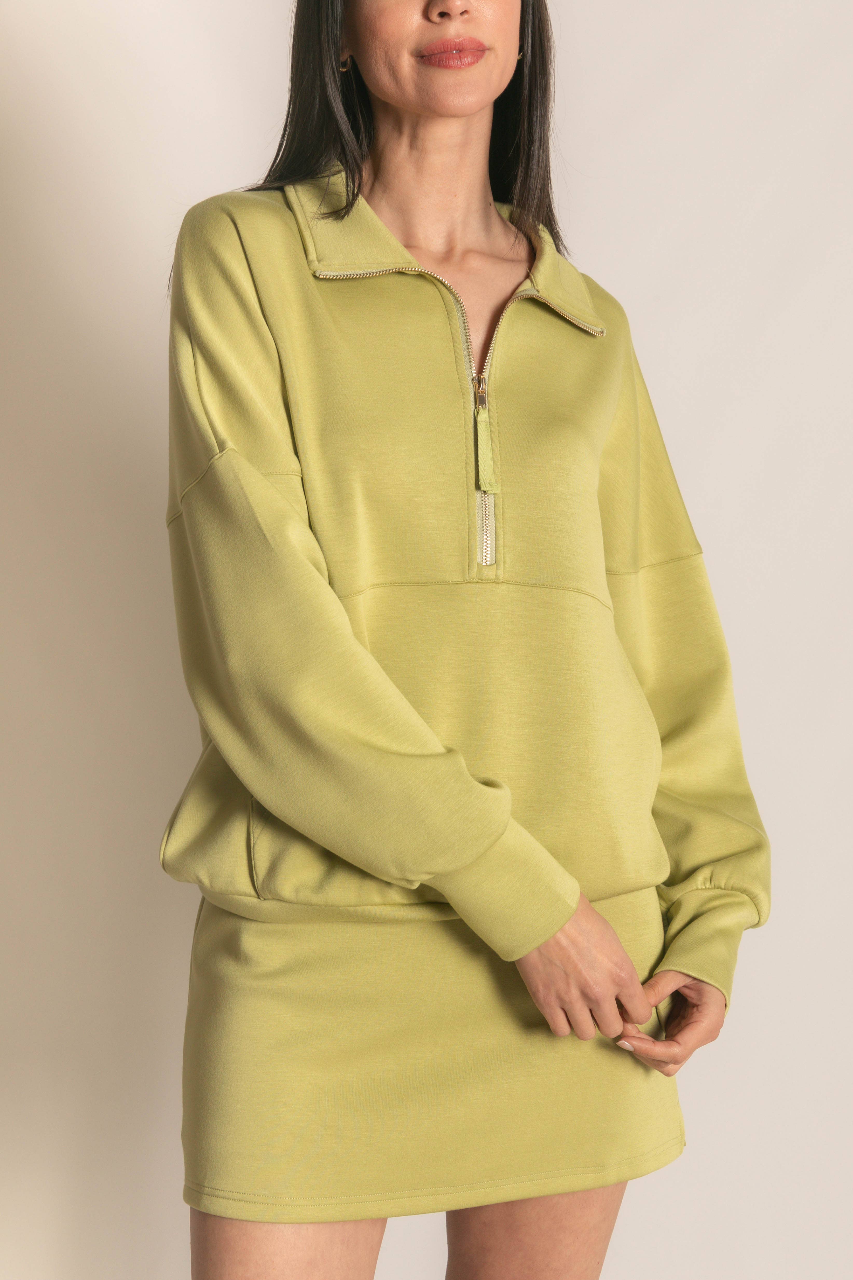 P. CILL - Vente Sweat-shirt – femme - Pull zippé P. CILL Butter en modal58