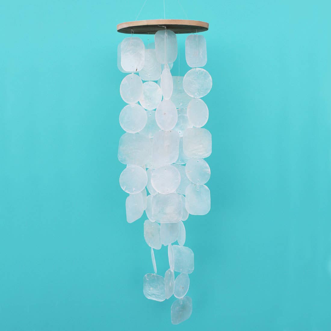California Seashell Company - Wholesale Wind Chime - White Capiz Shell Wind Chime1