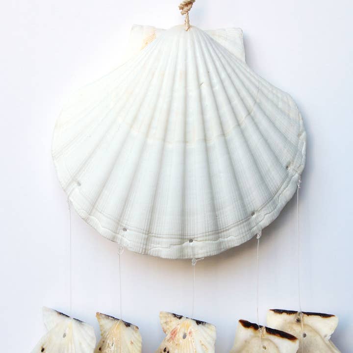 CB Home Collection - Wholesale Wind Chime - 20" Scallop Shell Wind Chime2