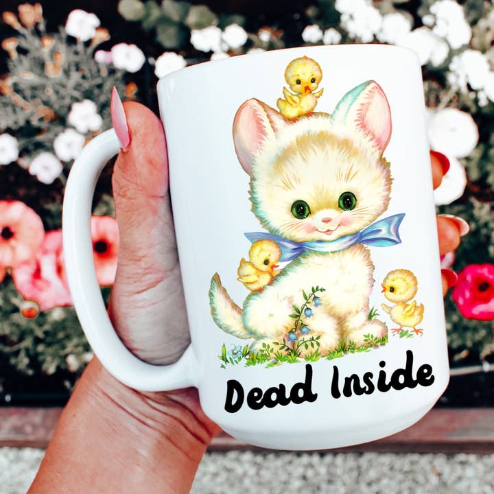 Tazza da caffè Dead Inside per la vendita all'ingrosso da parte di Ace the Pitmatian Co