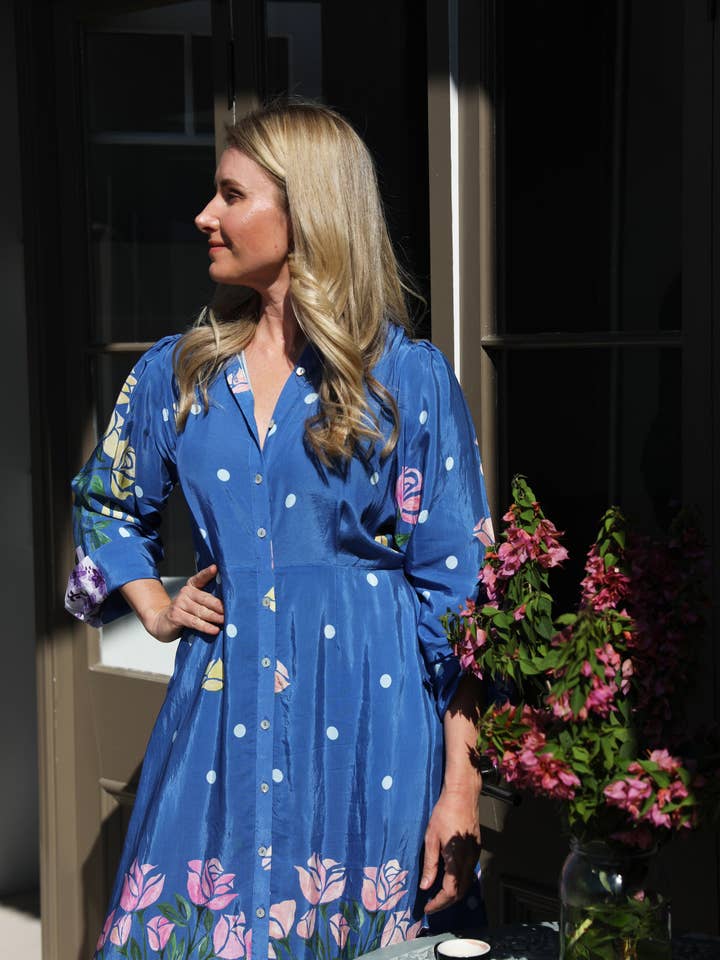 Frank & Dollys - Wholesale Dress – Women's - Rosé Gown - Blue6