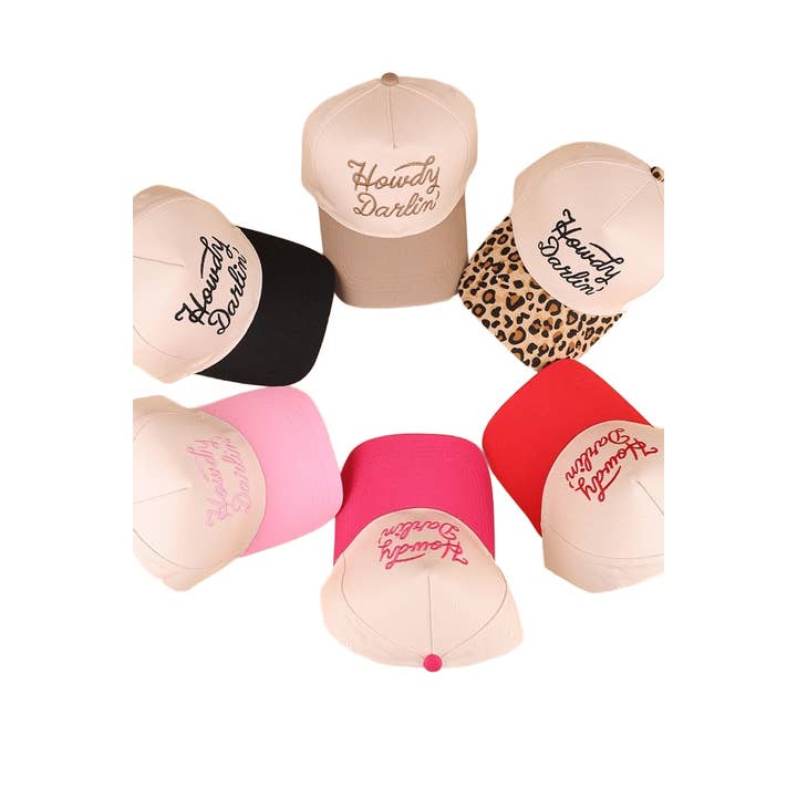 Vanilla Monkey - Wholesale Baseball cap – Women's - Howdy Darlin Two-tone Canvas Cotton Cap10