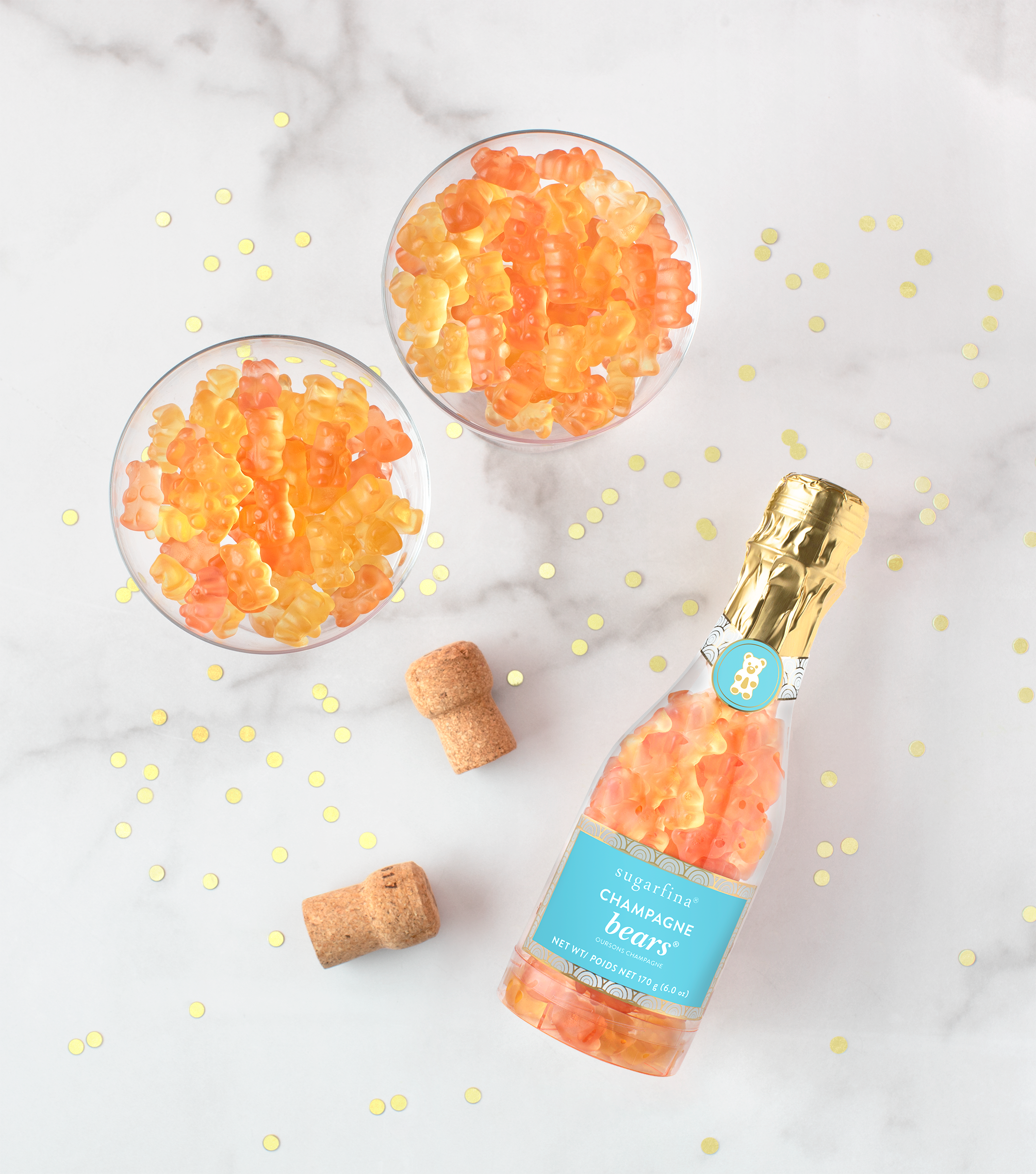 Sugarfina - Vente Bonbons gélifiés - Bouteille de célébration Champagne Bears2