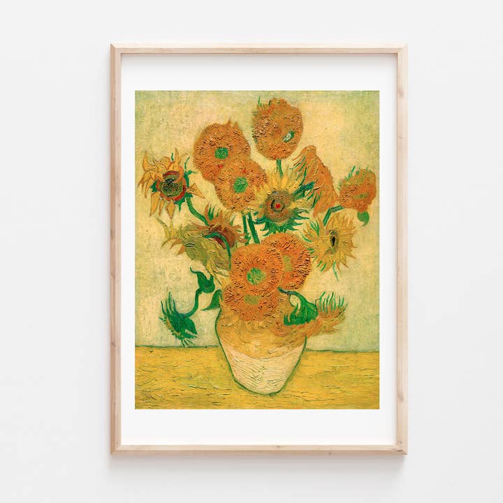 Go To Design - Wholesale Art Print - Fine art print Sunflowers Van Gogh unframed wall art2