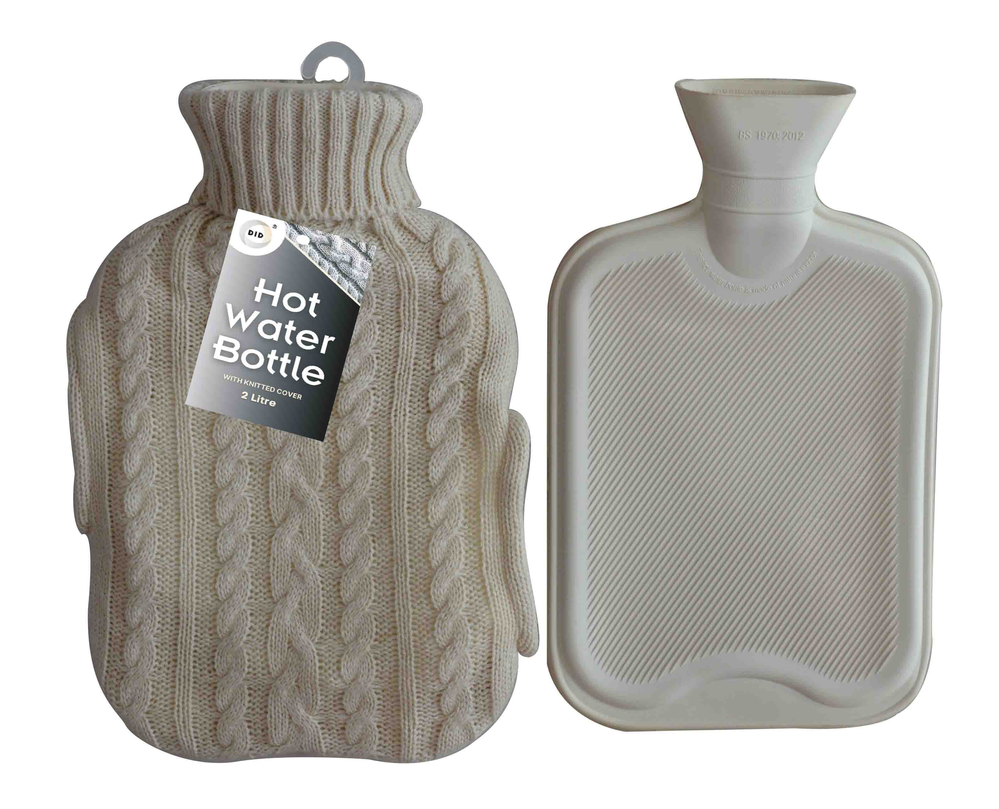 My Wholesale Warehouse – wholesale Hot/cold compress – Generise 'EXTRA WARMTH' 2 Litre Hot Water Bottle with Knitted Cover and POCKETS7