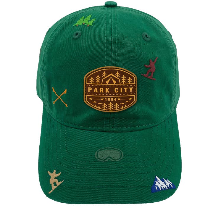 Northern Icons Creations INC - Wholesale Baseball Cap - Unisex - Park City Embroidery Baseball Cap – Outdoor Mountain Adventure Hat for Hiking and Ski Trips