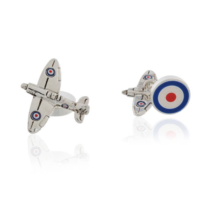 Spitfire + Roundel an Kette für den Großhandel von Cufflinks Depot