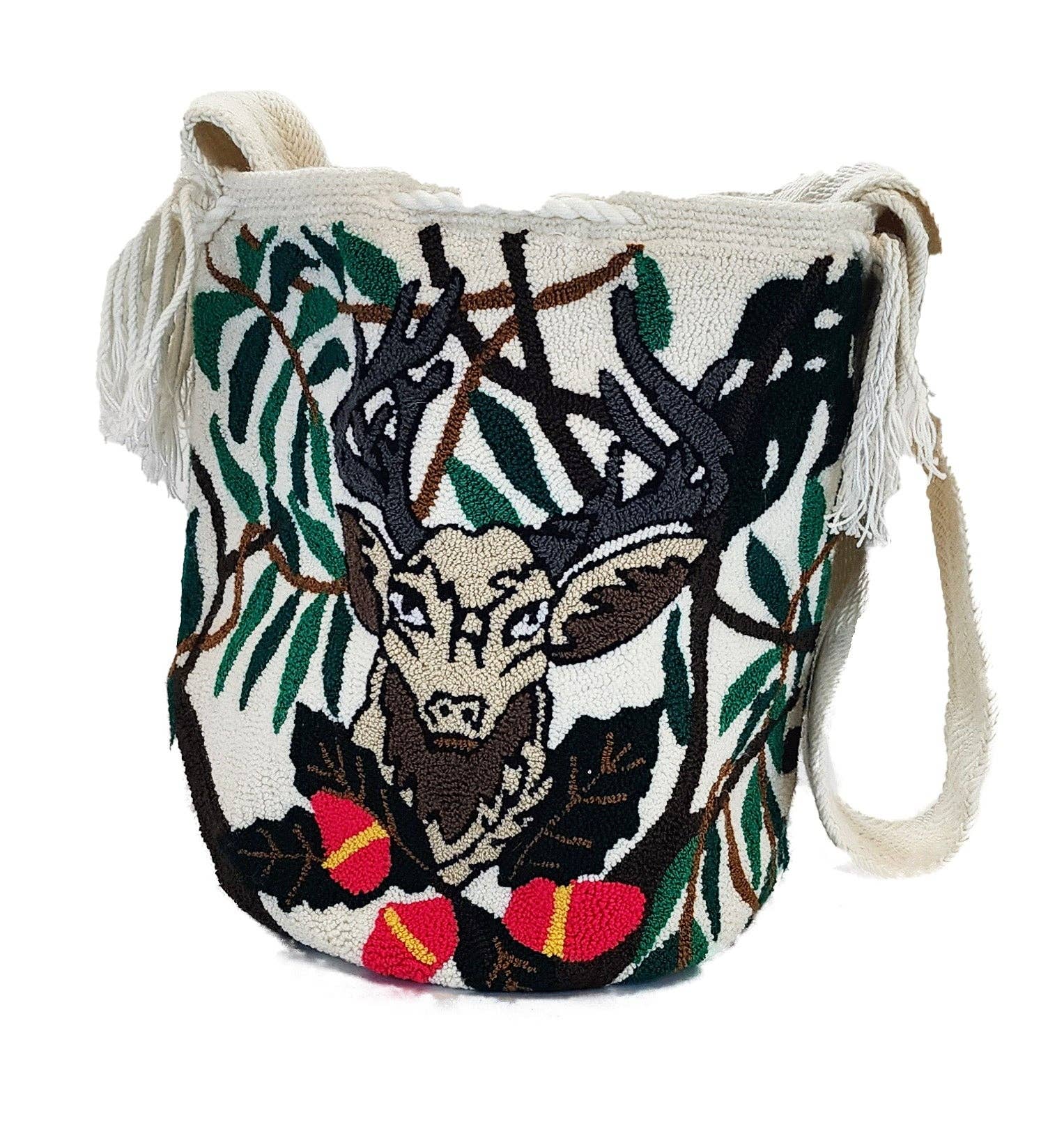 Wuitusu - Wholesale Crossbody Bag - Women's - Lilianna Large Handmade Punch-needle Wayuu Mochila Bag2