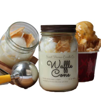 Sweet Themes Candle Co. - Vente Bougie en bocal - Cône gaufré