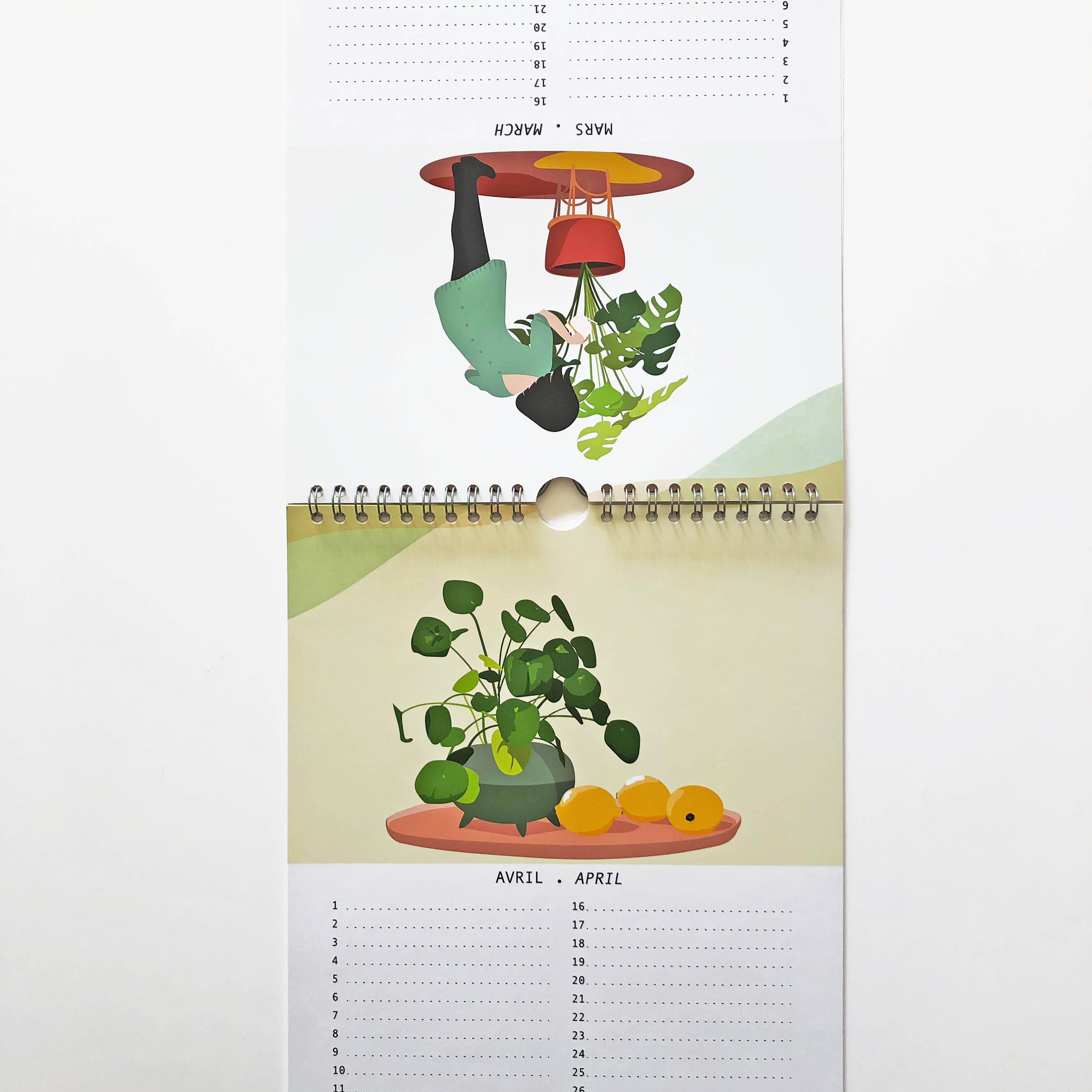 AKABE PARIS – Engroshandel Kalender – Evighedskalender med planter og blomster4