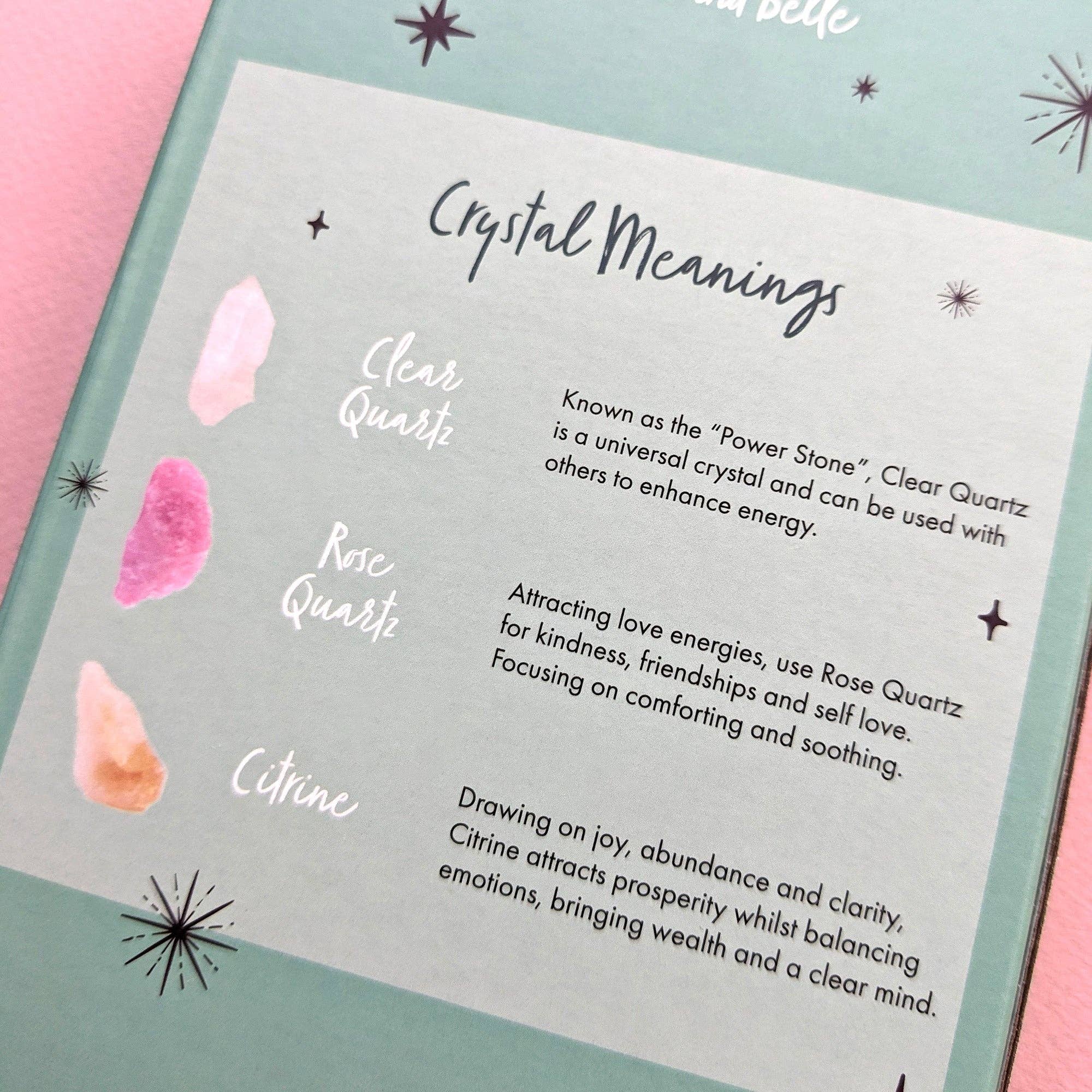 Robert Frederick Ltd - Wholesale Meditation Supplies - Willow and Belle Green Ombre Candle & Crystal Set - Includes Two Twisted Candles and Three Crystal Stones3