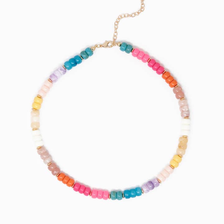 Sessori - Wholesale Beaded/Pearl Necklace - Multi-Color Beaded Necklace