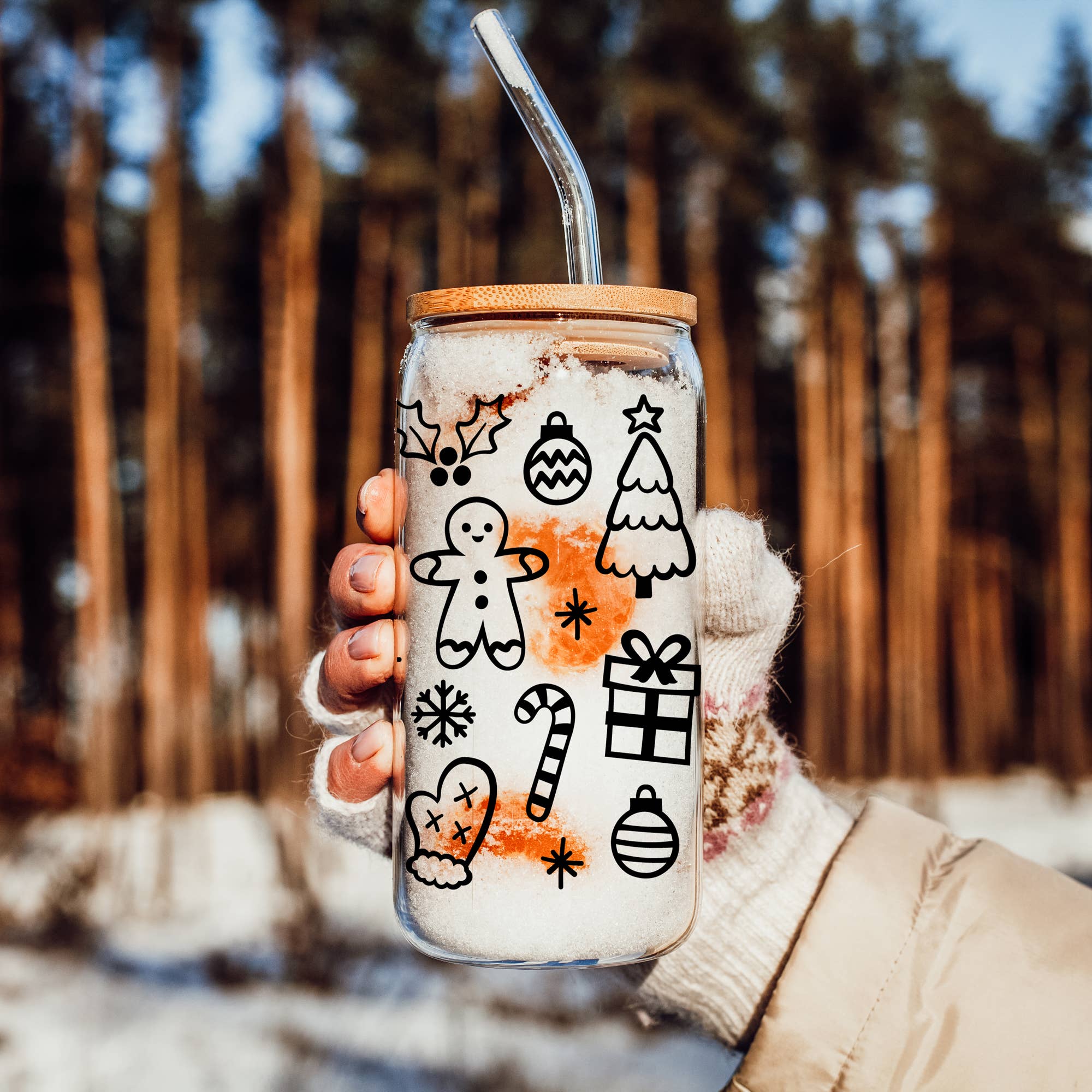 Gia Roma - Wholesale Drinking Glass/Cup - Halloween Tumblers Cute Fall Glass Cup Gifts & Kitchen Decor85