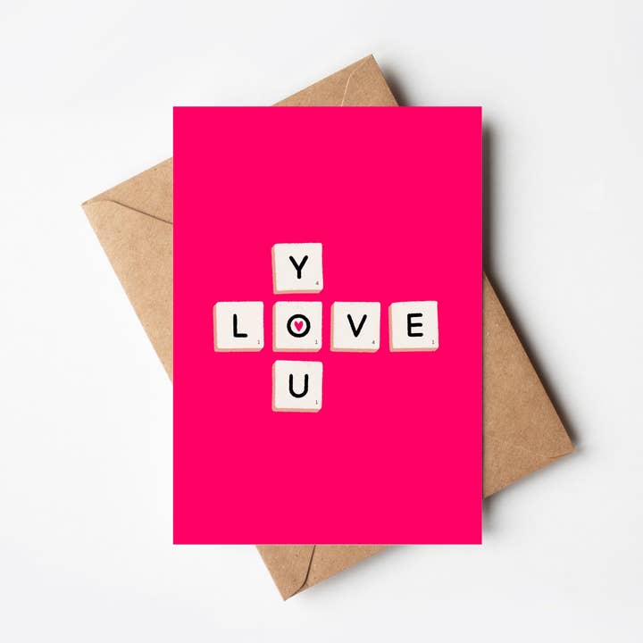 A6 Anniversary & Valentine’s Card – "Love Letters" for wholesale by Ditsy & Stitch