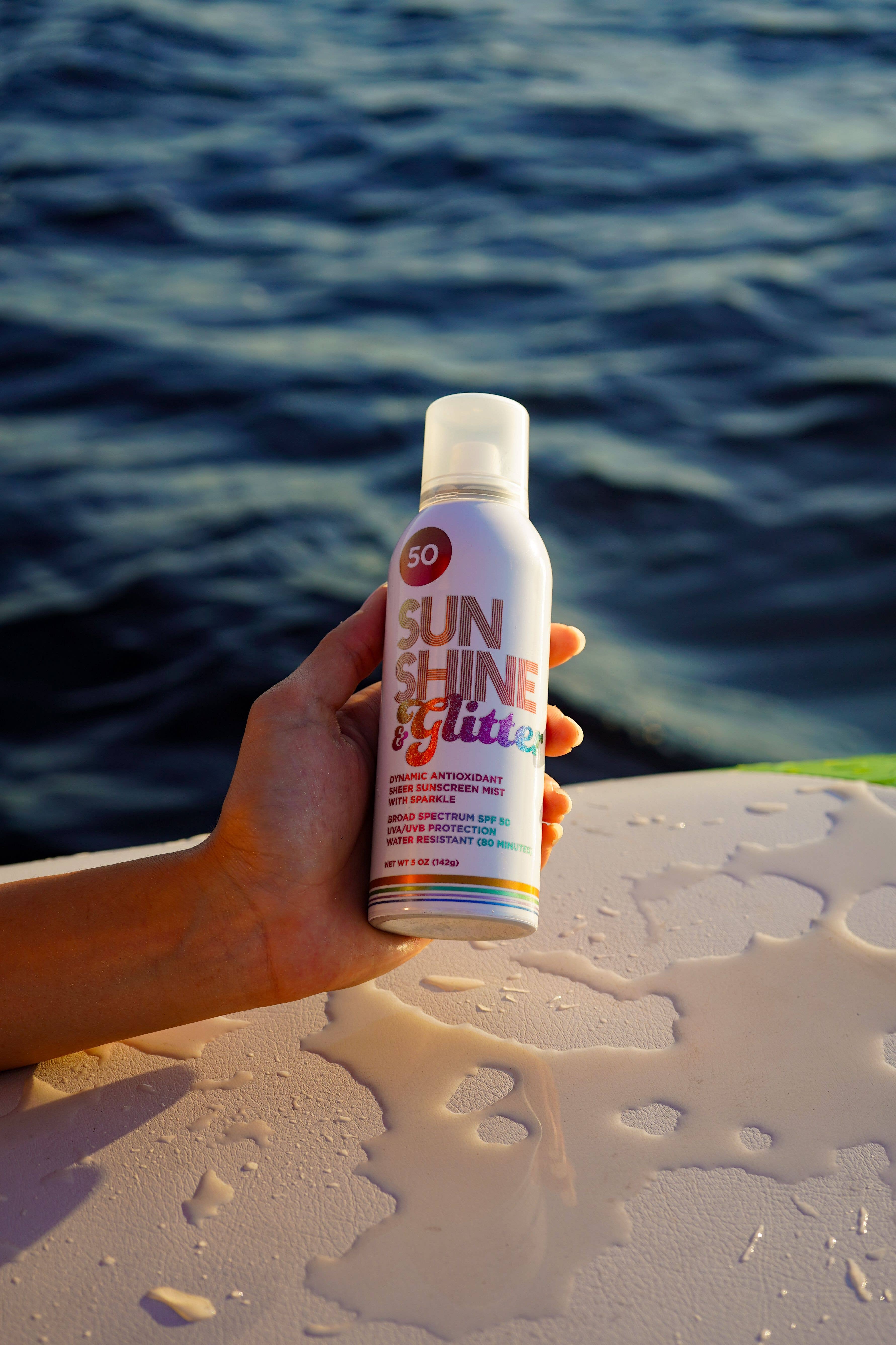 Sunshine & Glitter - Wholesale Sunscreen - Sunshine & Glitter SPARKLE SHIMMER Sport SPF 50 Mist5