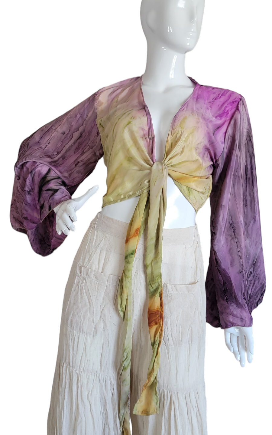 Evergreen Guardian Imports – wholesale Blouse – Women’s – TSTT-66 Long Sleeves Front Tie Top30