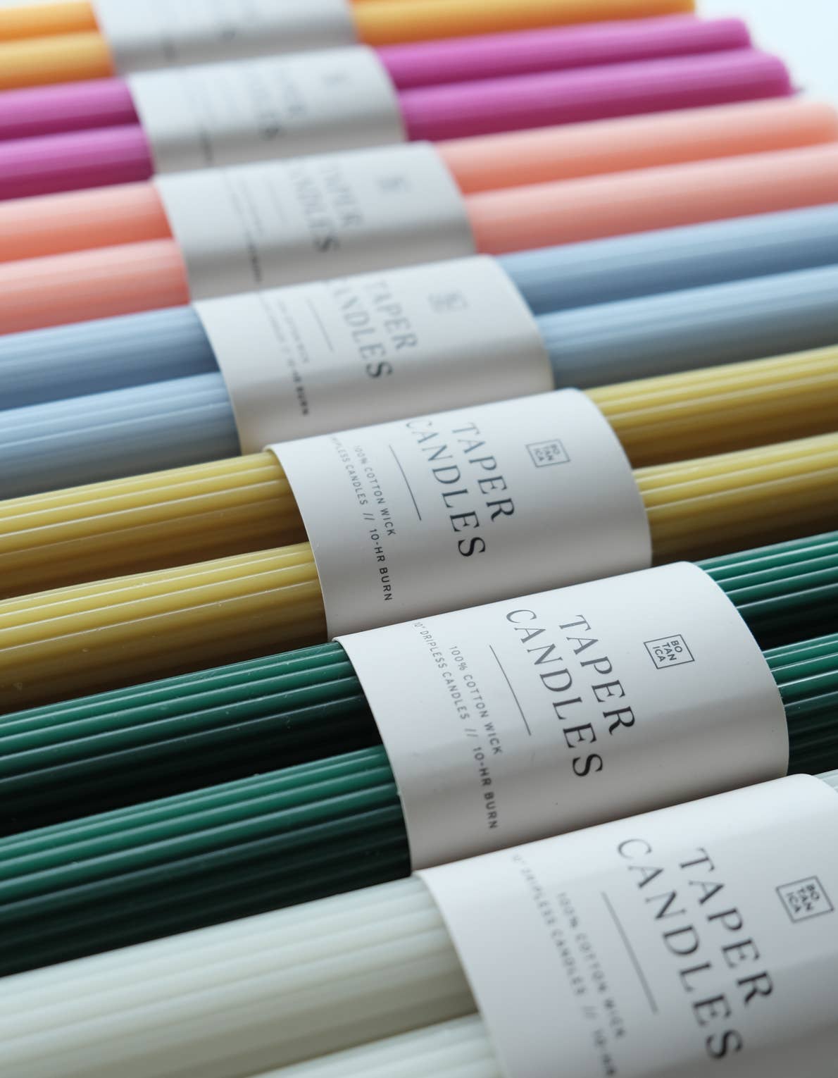 BOTANICA – Vela/castiçal cónico por atacado – Par de Velas Cónicas, Neutro3