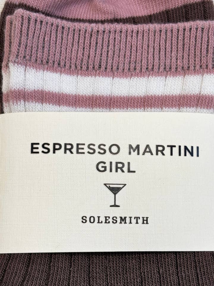 Solesmith - Wholesale Socks - Women's - Espresso Martini Girl Quarter Length Cotton Socks1