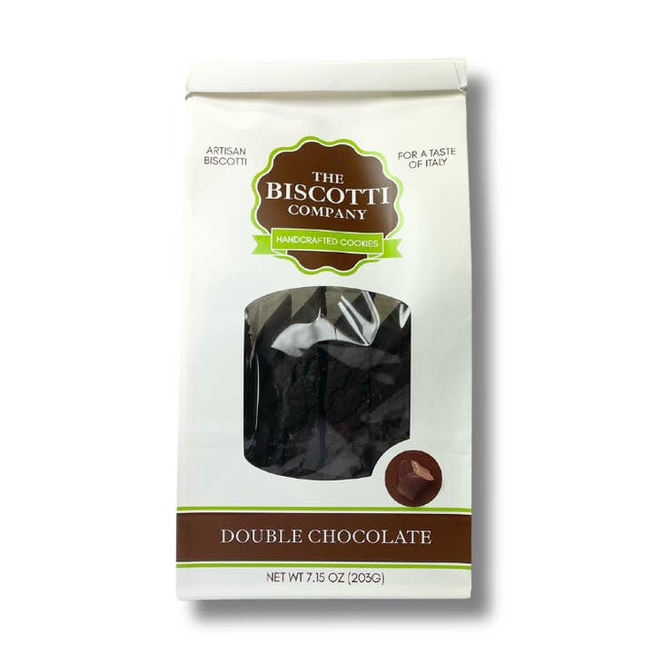 Biscotti - Double Chocolate - Case of 8 x 7.15 OZ Bag for wholesale by The Biscotti Company