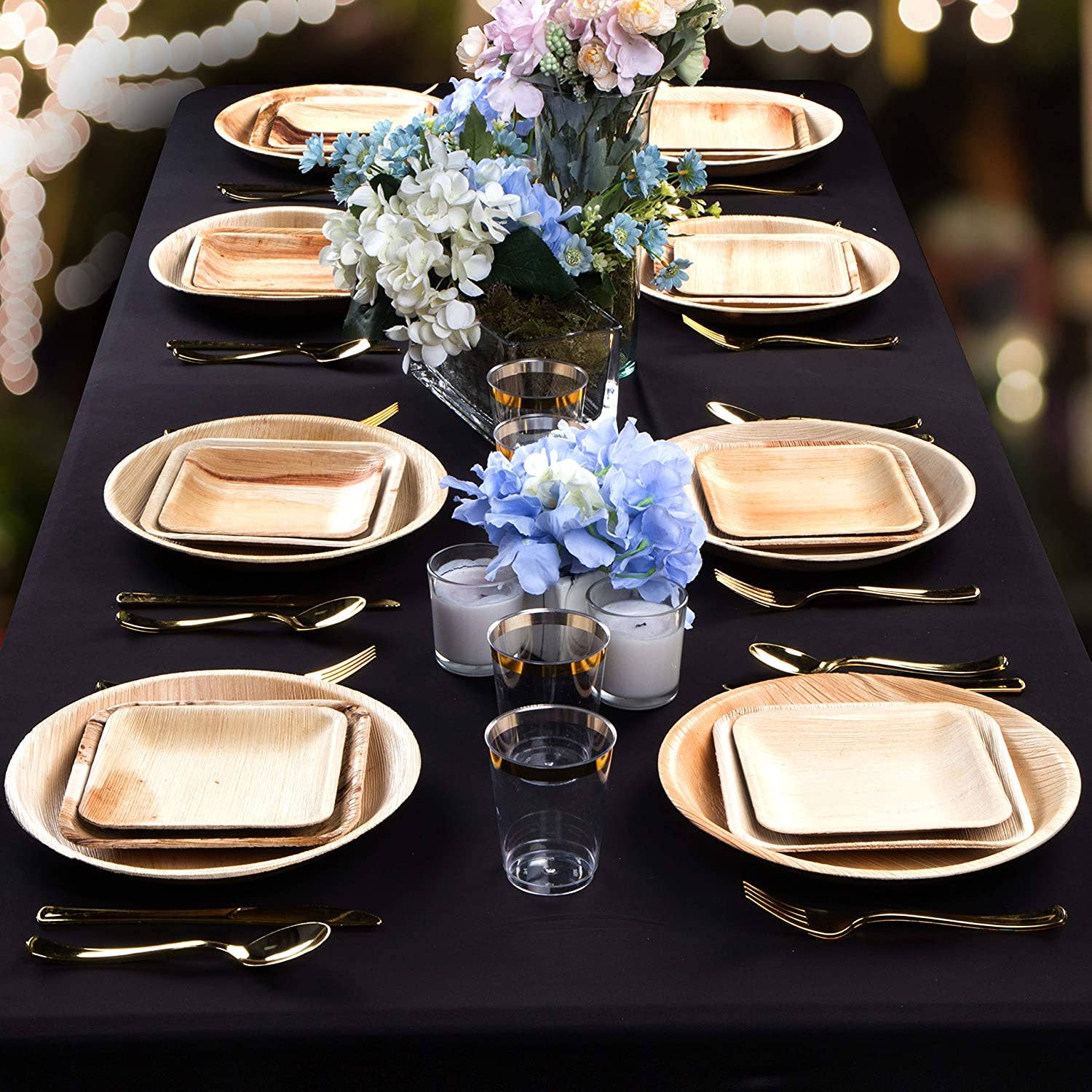 Coucou Bamboo - Wholesale Disposable Plate - Palm Leaf Plates, Single-Use Round Rustic Dinnerware2