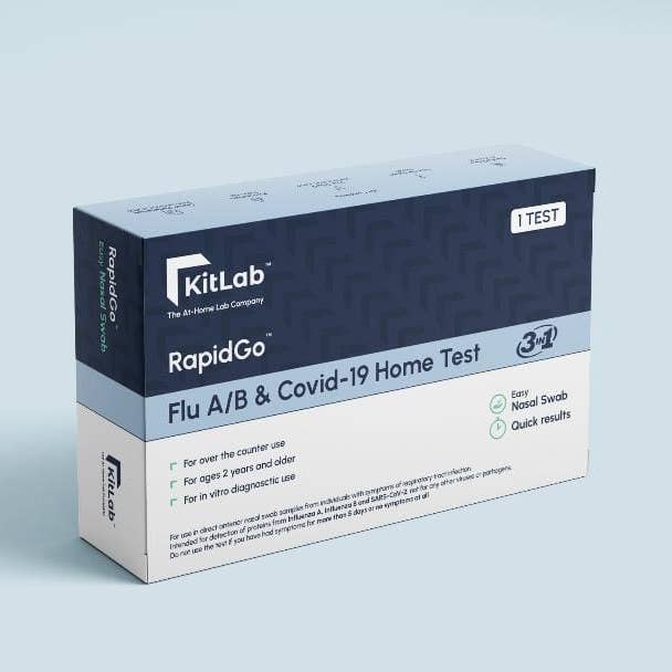Kitlab - Wholesale First Aid Kit - RapidGoâ„¢ Flu A/B & Covid Home Test