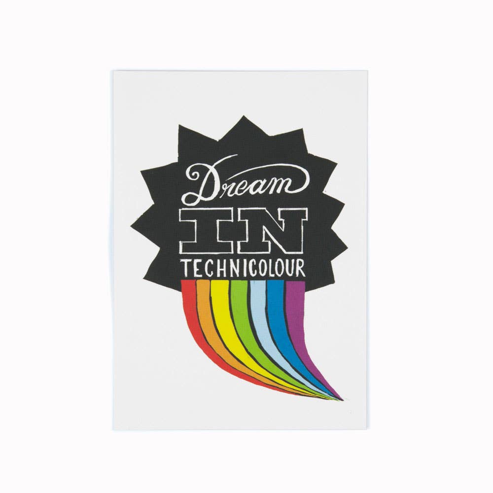USTUDIO Design – wholesale Postcard – Dream In Technicolour | Illustration Postcard | Paper Planes0