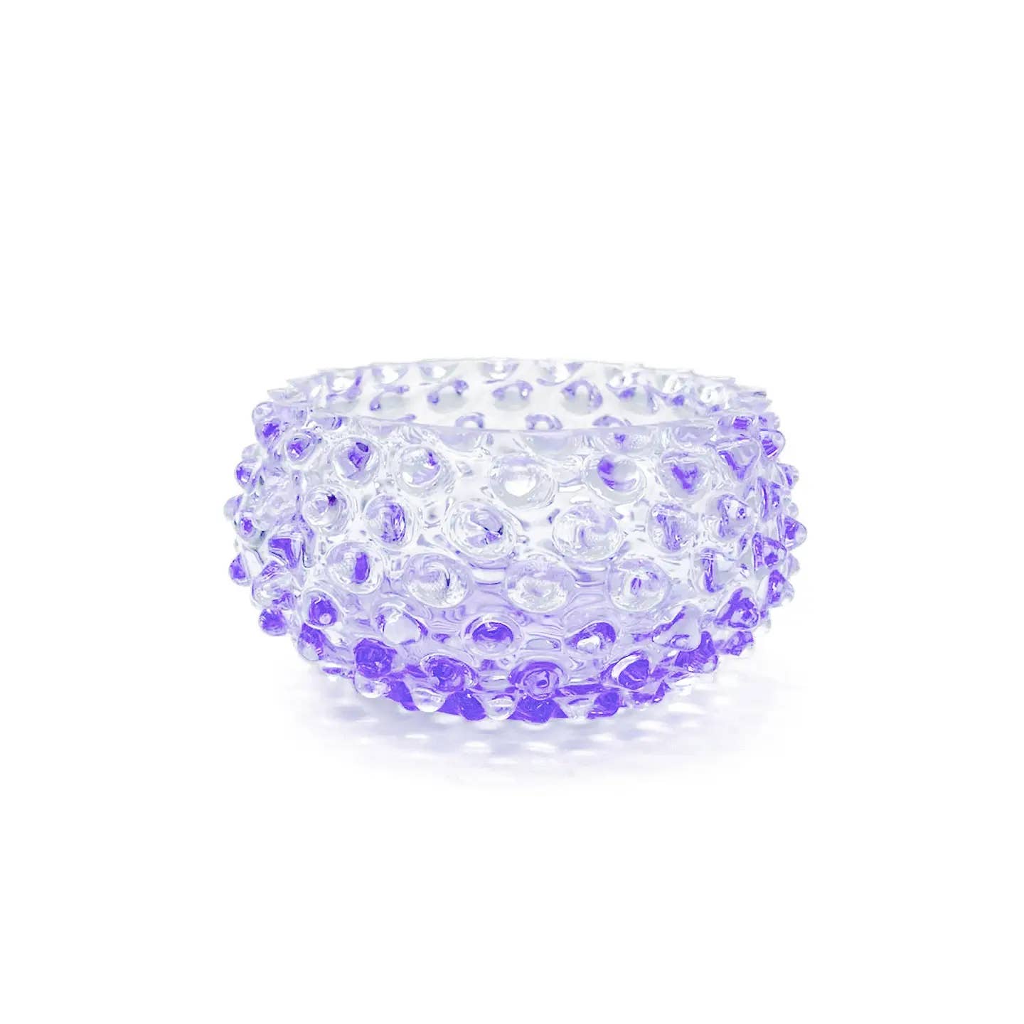 Maure Luxury Gifts - Wholesale Decorative plate/dish/bowl - Small Hobnail Glass Bowl | Lilac Bloom | Decorative Dish
