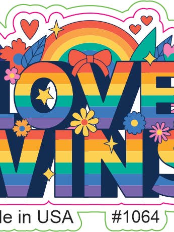 Pegatina Love Wins Pride para venta al por mayor de Big monkey