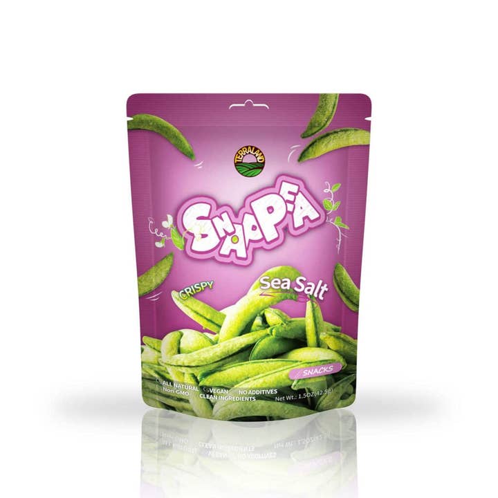 TerraLand – Großhandel Getrocknetes/dehydriertes Gemüse – Terraland Snap Pea (Meersalz) 8* 1,5 Unzen (42,5 g)