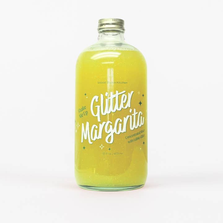 Wood Stove Kitchen - Wholesale Cocktail Mix/Syrup - Glitter Margarita Mixer, 16 fl oz0