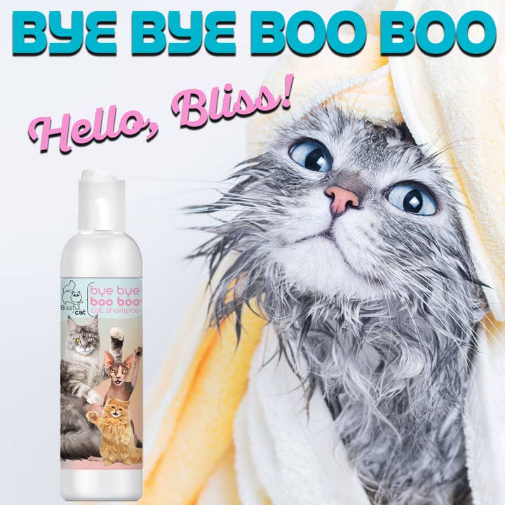 The Blissful Dog – wholesale Pet grooming tool – Cat – The Blissful Cat Bye Bye Boo Boo Cat Shampoo4