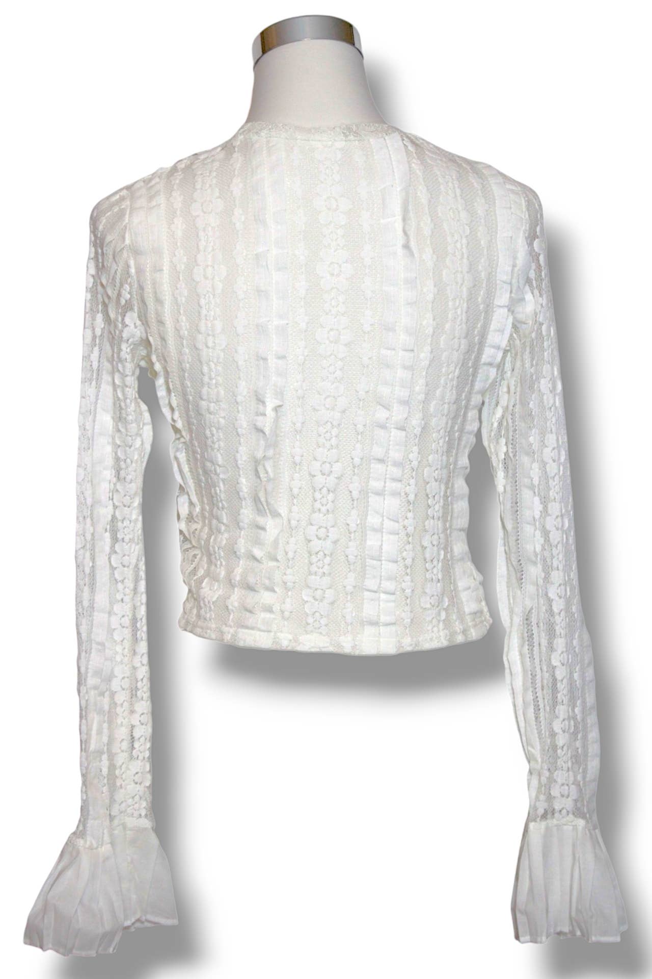 White Elegant Dream Shirt: Viscose Blend with Stretch for wholesale on Faire3