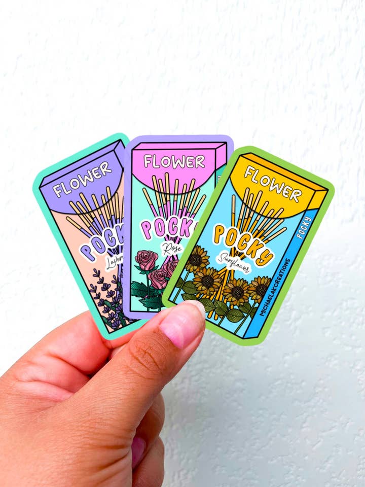 Pocky Sticker | Asian snack Sticker | Cute Sticker| Stickers for wholesale by Michaela K Creations