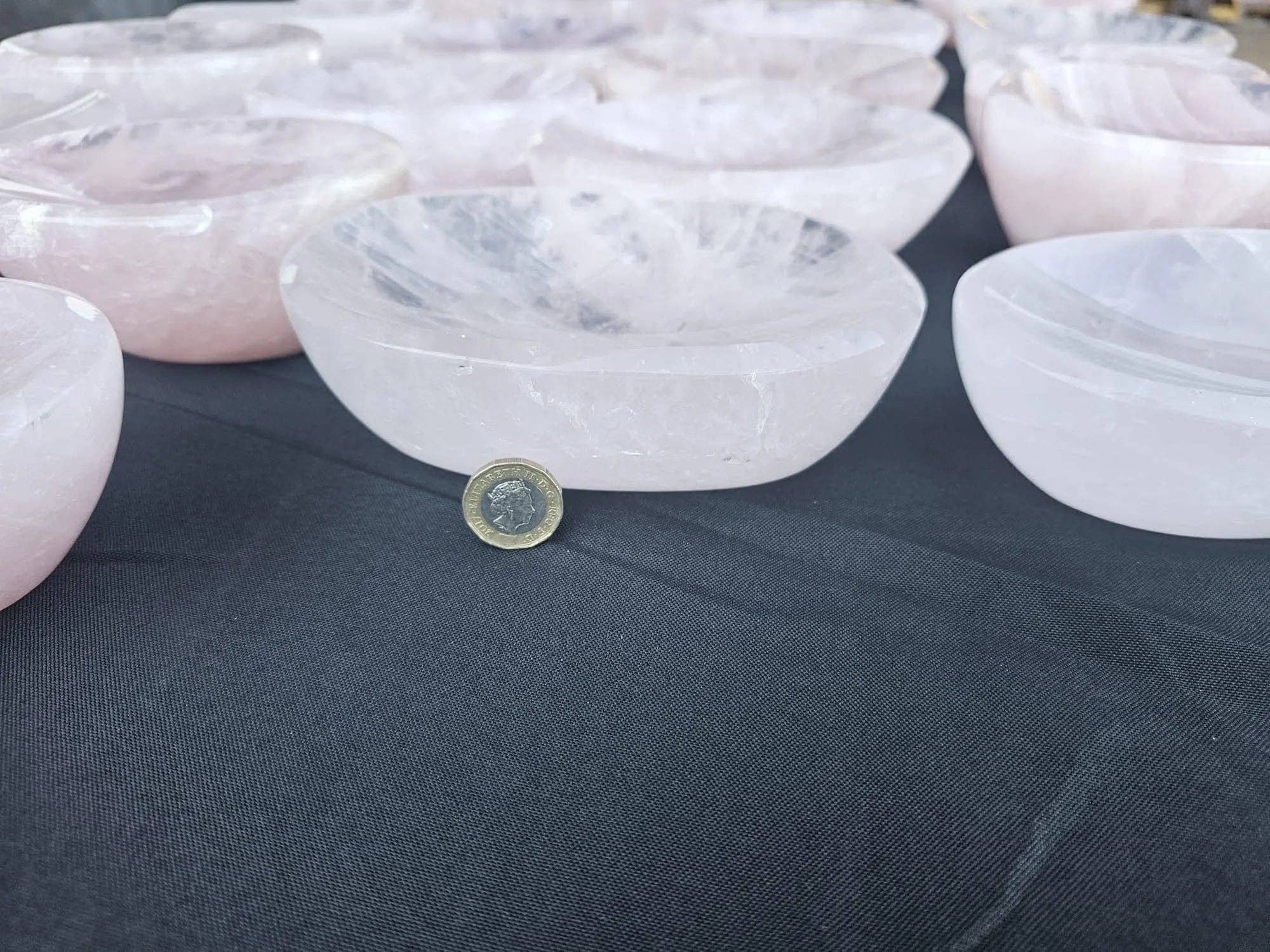 Distinction Crystals – wholesale Spiritual stone/crystal – Large rose quartz crystal bowl4
