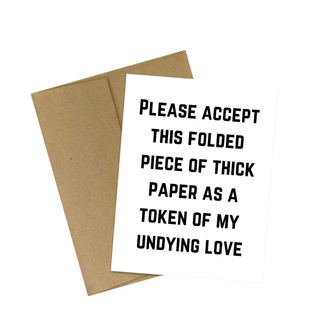 Cryptic Paper Co. - Wholesale Love Card - Sarcastic Love Greeting Card for Any Occasion