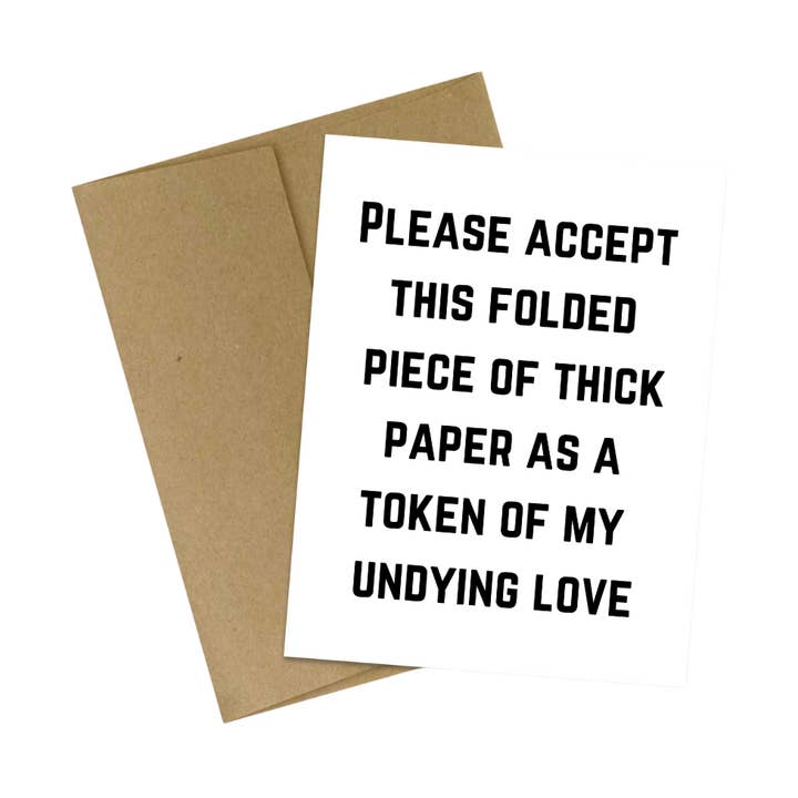 Cryptic Paper Co. - Wholesale Love Card - Sarcastic Love Greeting Card for Any Occasion 0