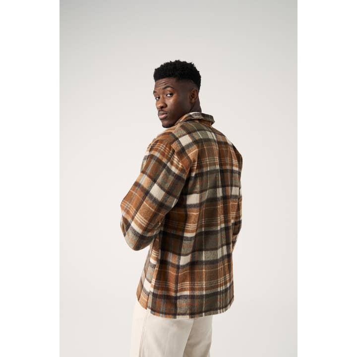 The Flannel Jacket / Brown and other Purchase Wholesale sweaters for men. Free Returns & Net 60 Terms on Faire trending on Faire.