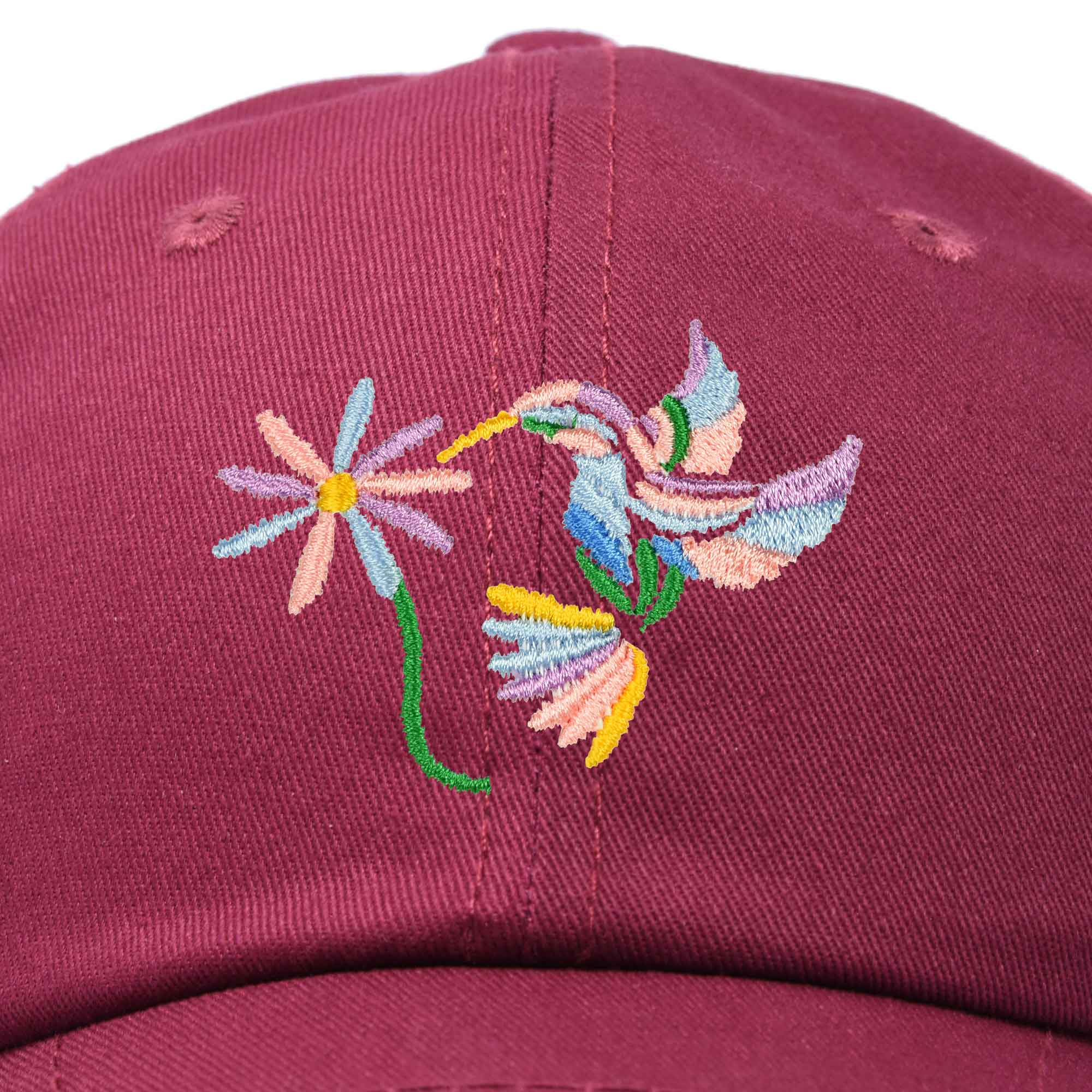 Dalix - Wholesale Baseball Cap - Women's - DALIX Pastel Hummingbird Hat Womens Embroidered Baseball Cap13