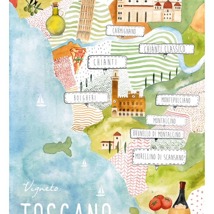 Toscano - Linge a vaisselle/Strofinaccio per la vendita all'ingrosso da parte di Maison Lorrain